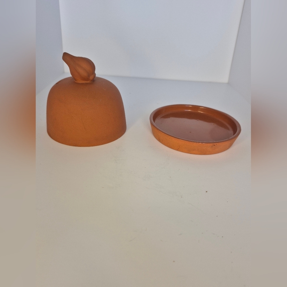 Vintage William Sonoma Terra Cotta Ceramic Garlic Baker - Picture 3 of 6